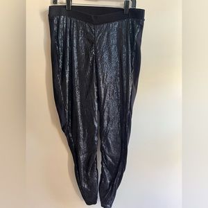 Black Tori’s sequin leggings.